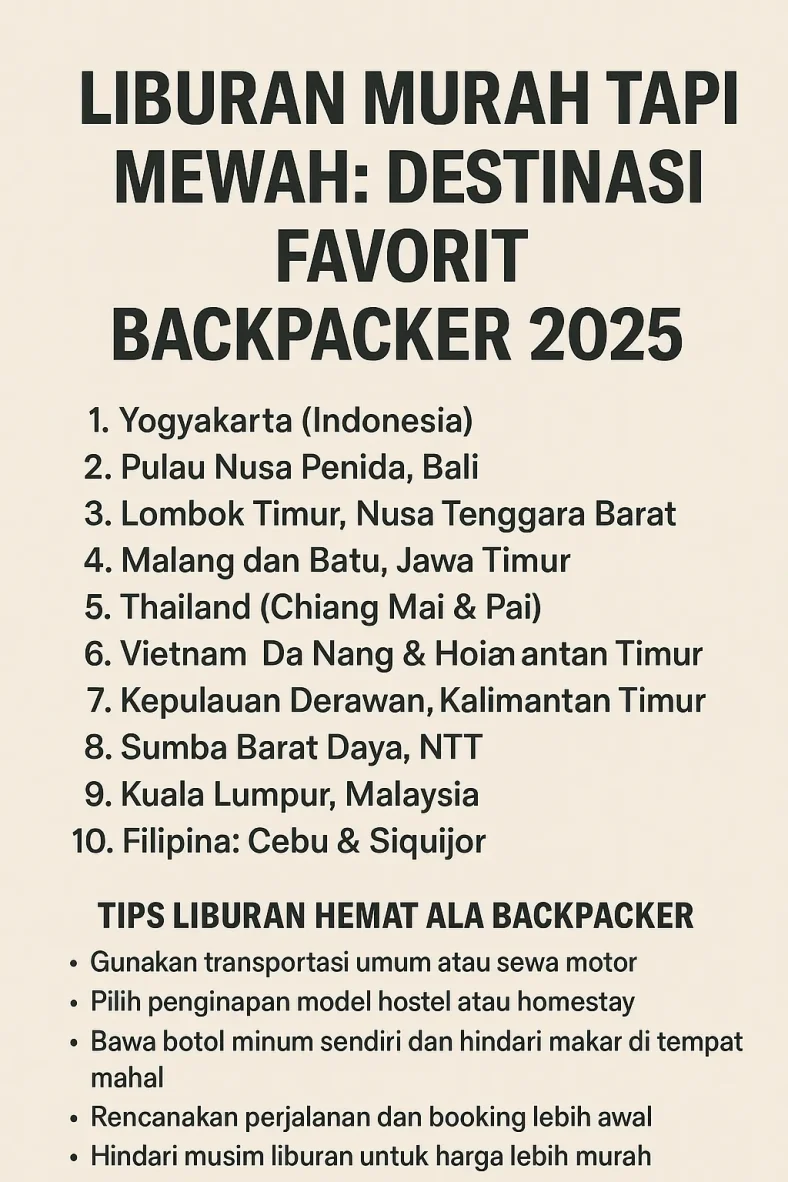 liburan murah tapi mewah